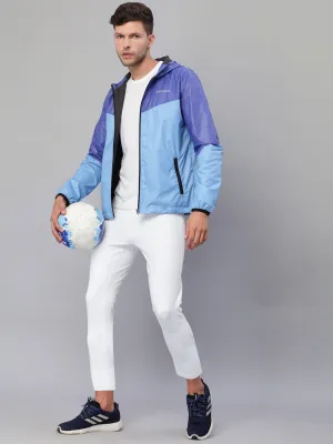 JUMP USA Men Sky Blue Rapid-Dry Solid Sporty Jackets