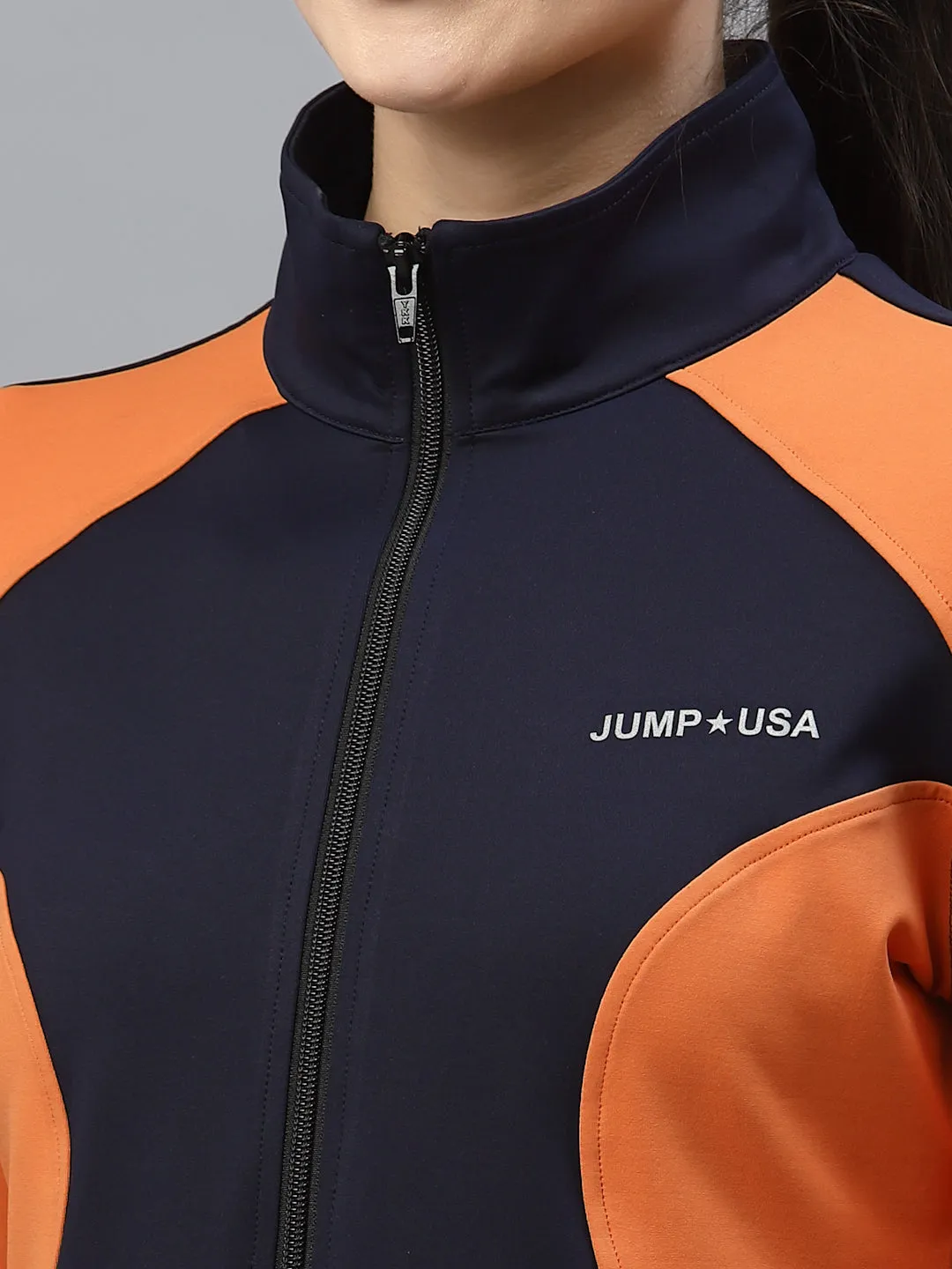 JUMP USA Women Solid Polyester Hiking Jacket