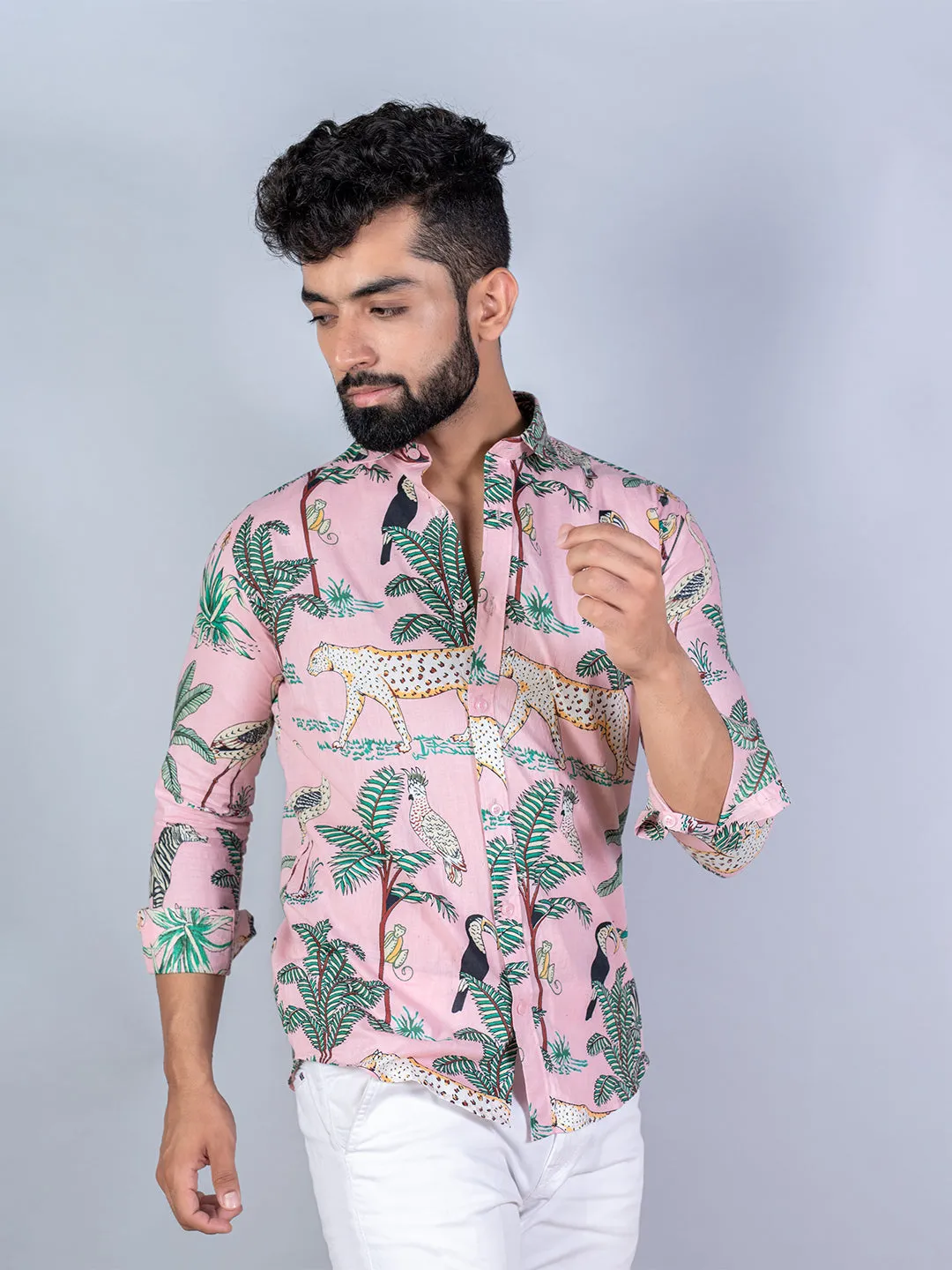 Jungle Safari Full Sleeves Cotton Printed Shirt