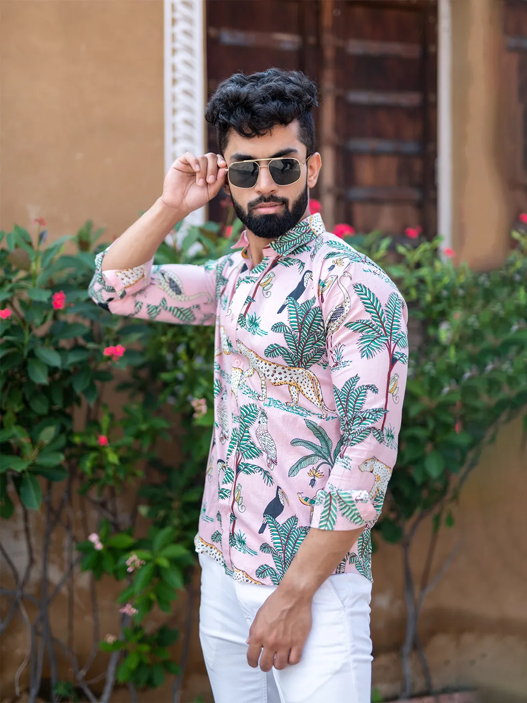 Jungle Safari Full Sleeves Cotton Printed Shirt
