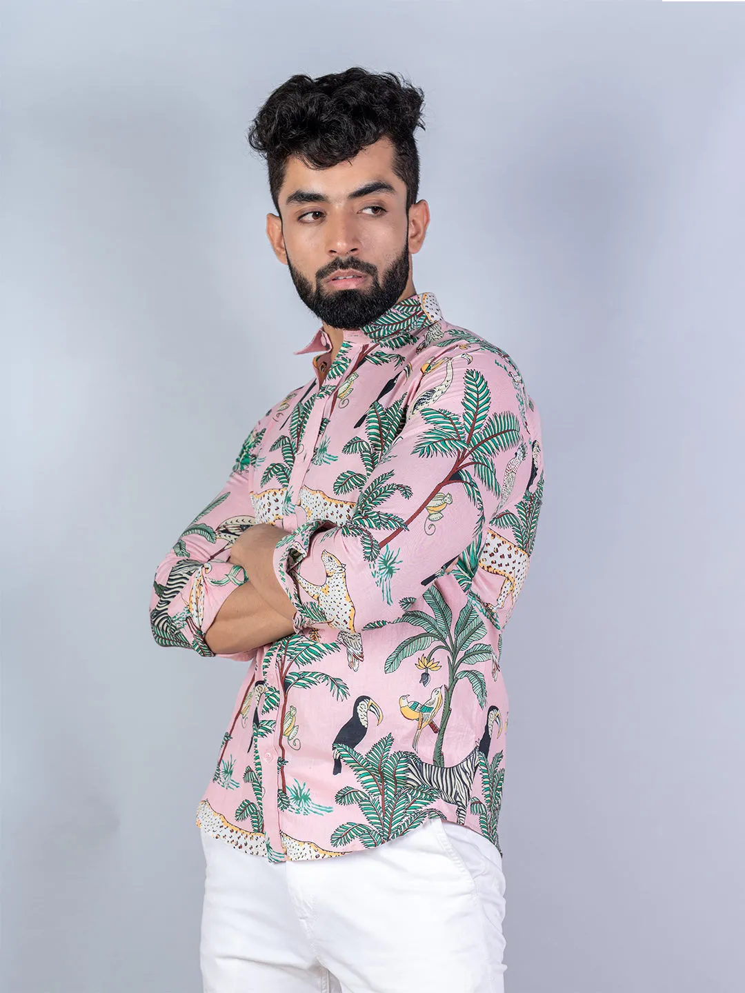 Jungle Safari Full Sleeves Cotton Printed Shirt