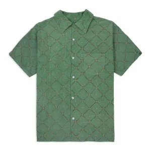 Kantha Short Sleeve Shirt - Green