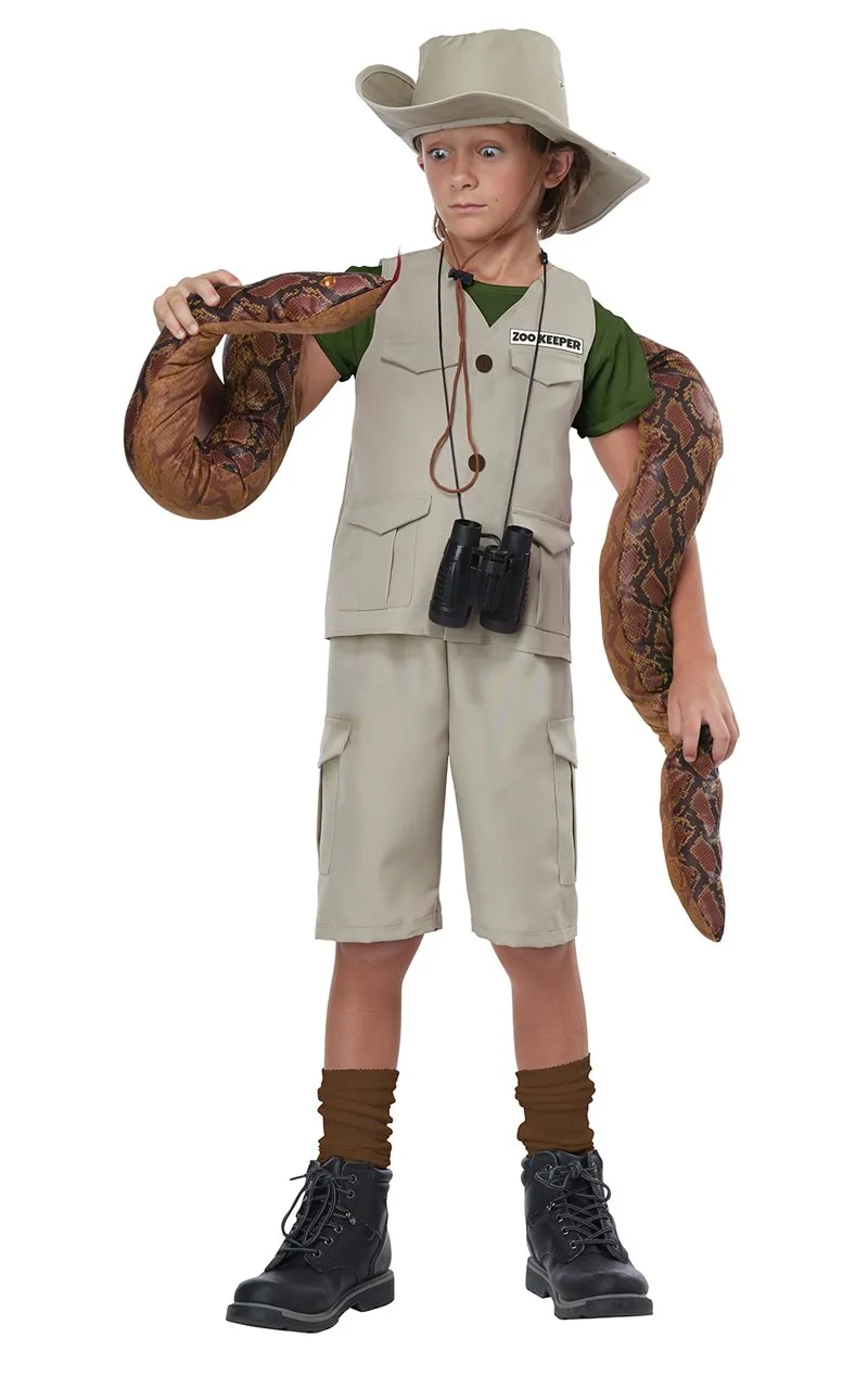 Kids Unisex Wild Life Expert Archaeologist Costume