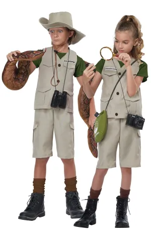 Kids Unisex Wild Life Expert Archaeologist Costume