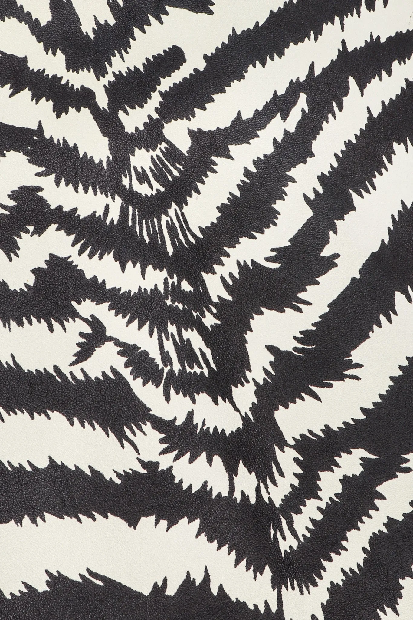 Leather Zebra Top