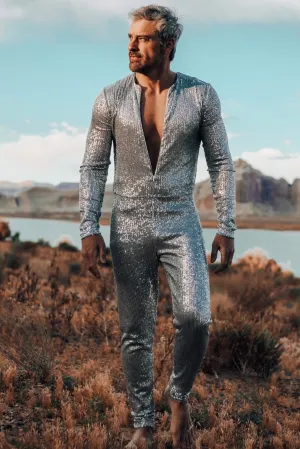 Lemuria 008 Men's Sequined Catsuit by Dani Watanabe