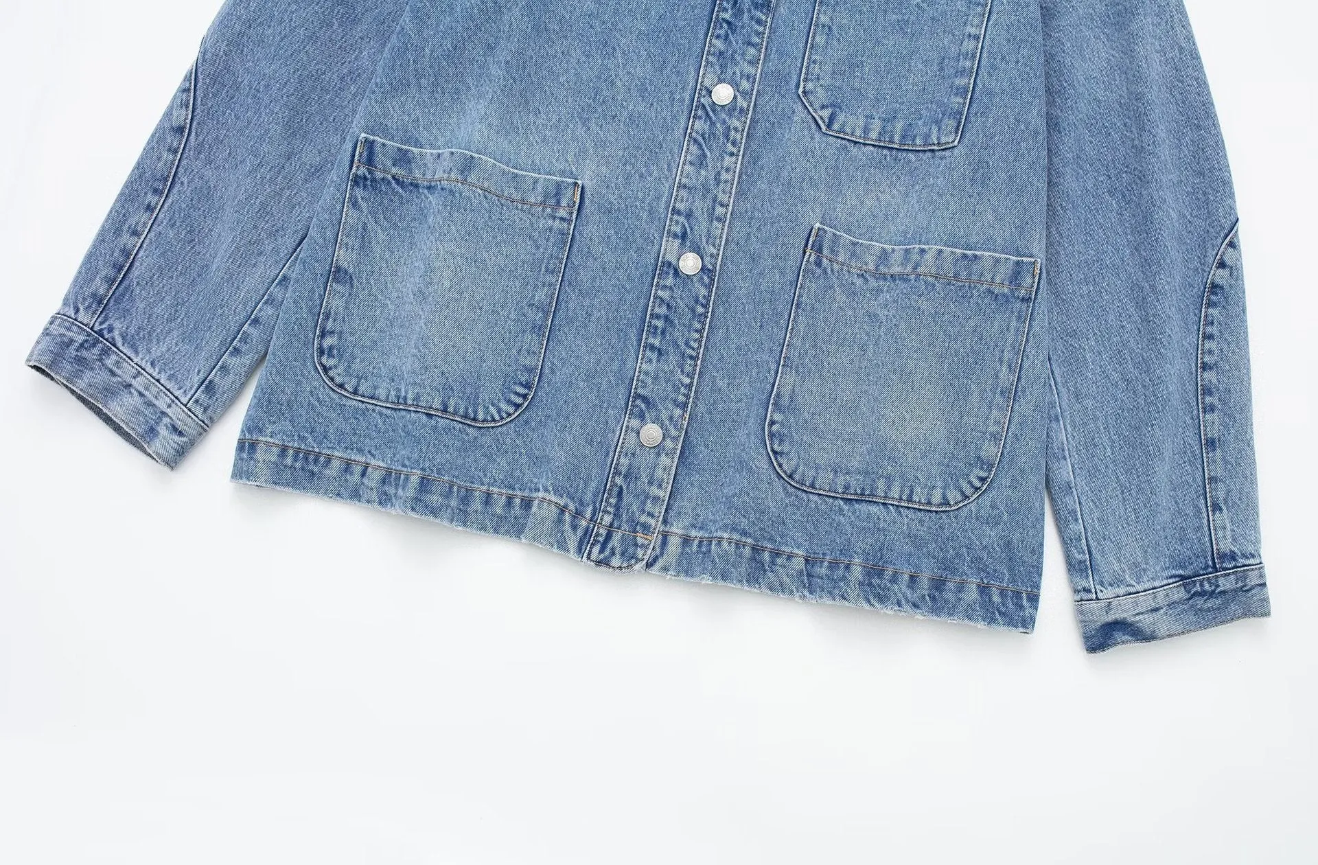 Light Blue Loose Denim Jacket