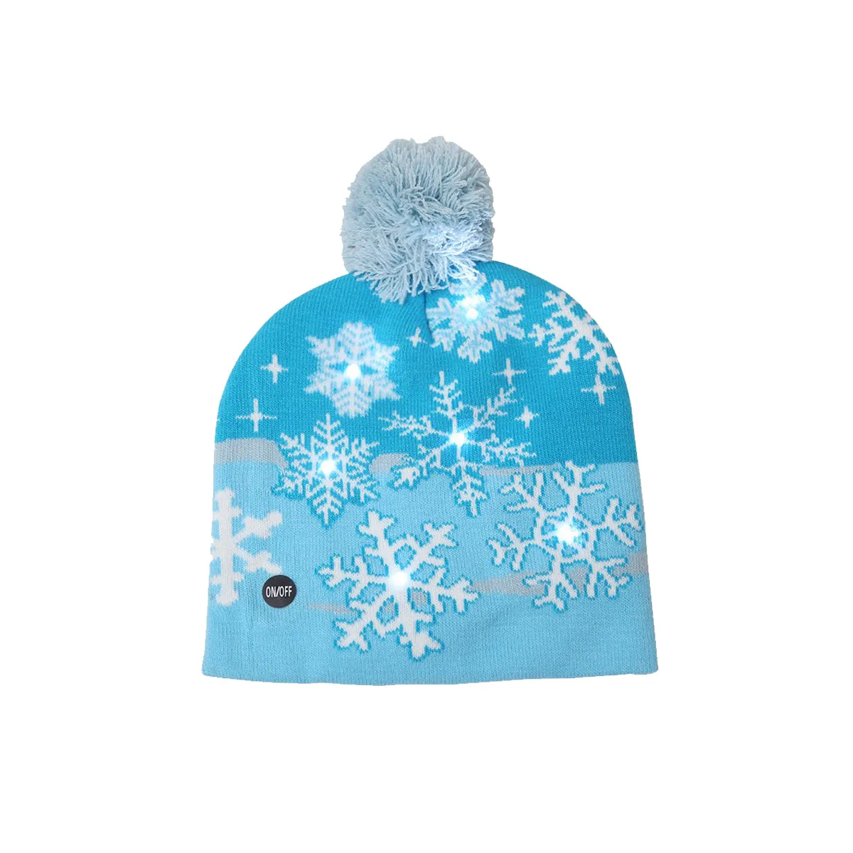 Light-Up Holiday Beanies Christmas Lights Hat