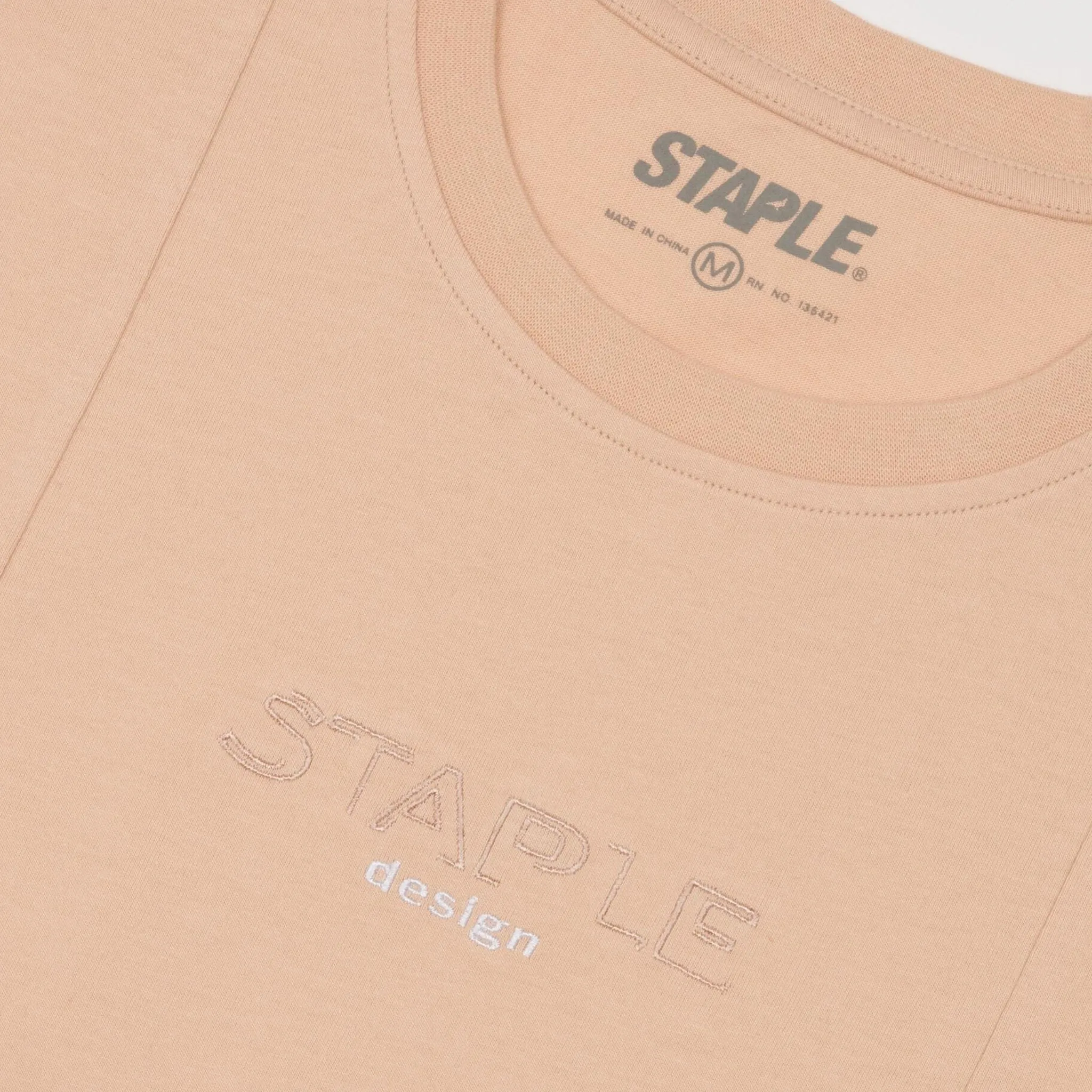 Line Logo Emb Tee (Khaki)