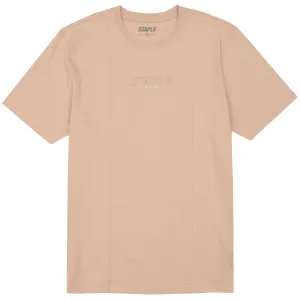 Line Logo Emb Tee (Khaki)