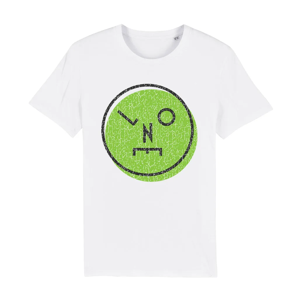 LNOE Circle Logo Distressed Green Unisex Organic T-Shirt