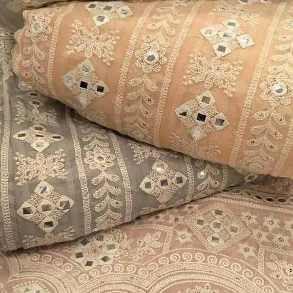 Luchnowi Chikankari work Lehenga