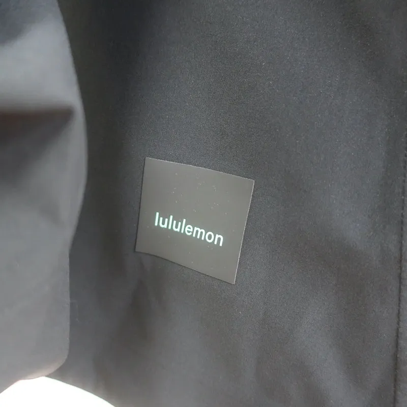 Lululemon Waterproof Hiking Half-Zip Pullover Jacket Black Size 4