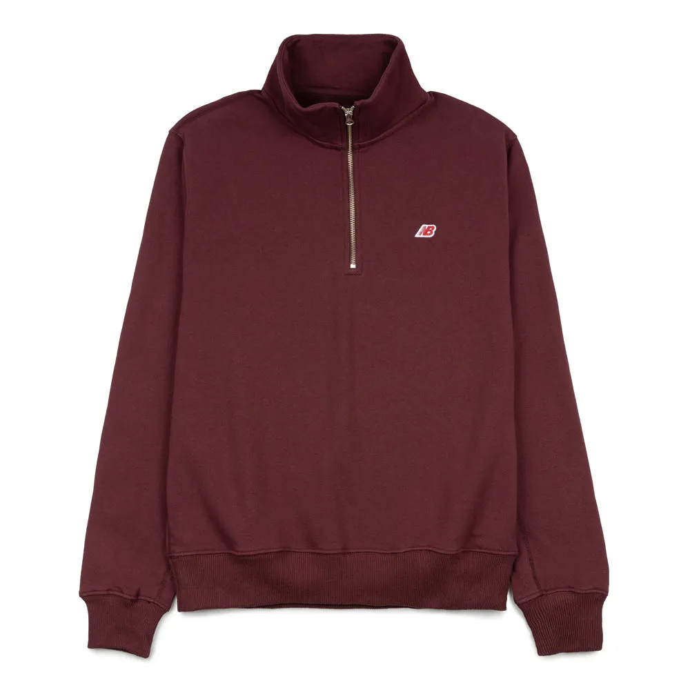 Made in USA Quarter Zip Pullover | Burgundy