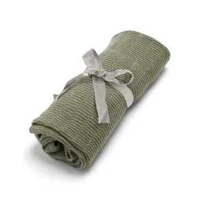 Mamas & Papas Knitted Blanket Small in Khaki Rib