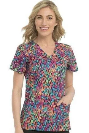 Med Couture Scrub Top Prints Activate Clearance Sale