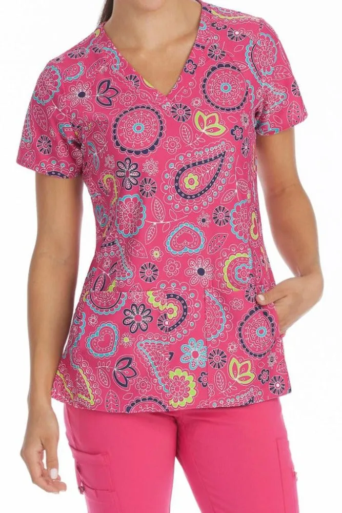 Med Couture Scrub Top Prints Activate Clearance Sale