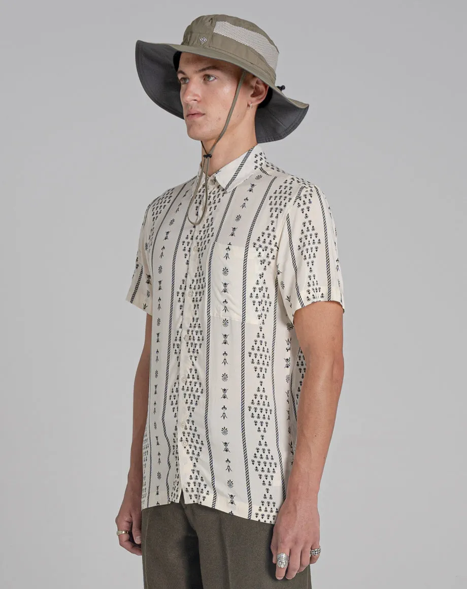 MEDIAS PRINTED MENS SHIRT | IVORY