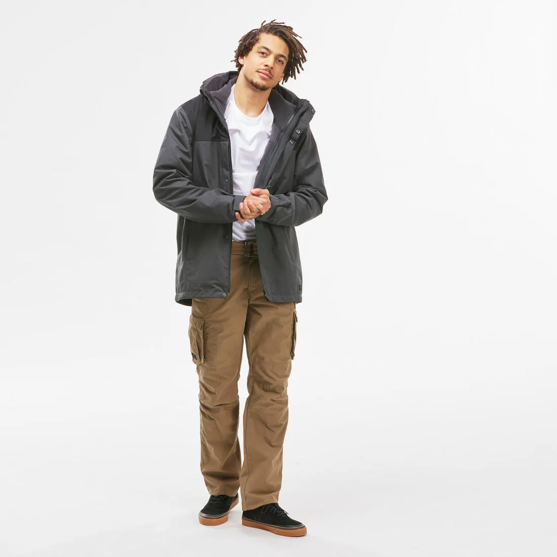 Men’s 3in1 waterproof hiking jacket 0°C NH100
