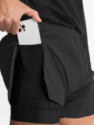 Men's Full Size Elastic Waist Active Shorts Plus Size