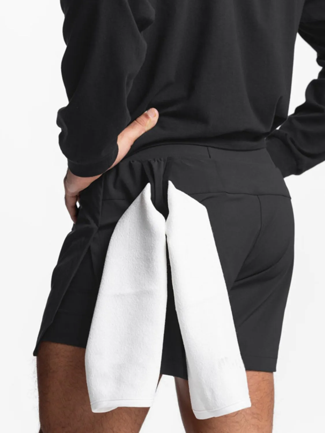 Men's Full Size Elastic Waist Active Shorts Plus Size