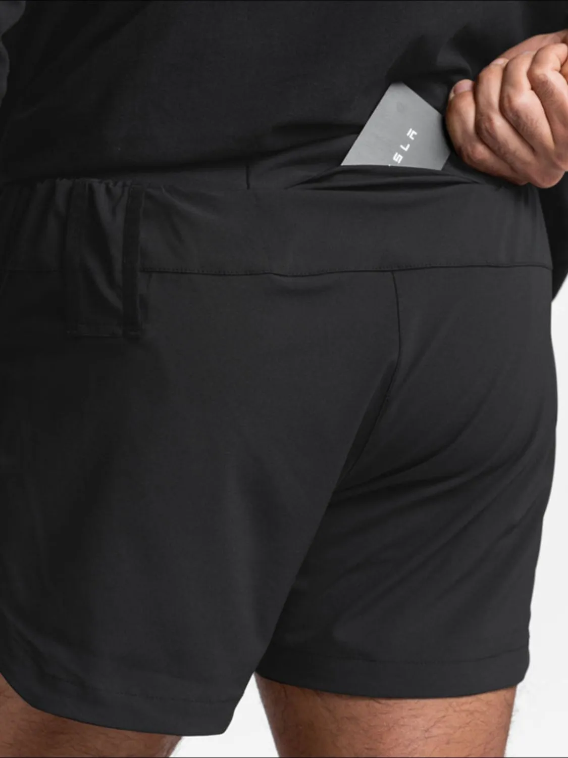 Men's Full Size Elastic Waist Active Shorts Plus Size