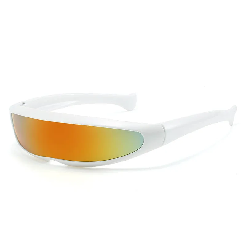 Men'S Futuristic Stylist One-Piece Pc 100% Uv Protection Sunglasses JN523