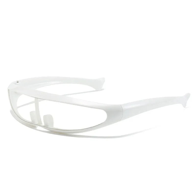 Men'S Futuristic Stylist One-Piece Pc 100% Uv Protection Sunglasses JN523