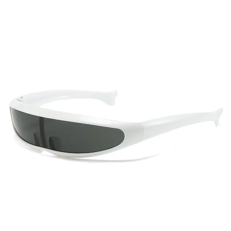 Men'S Futuristic Stylist One-Piece Pc 100% Uv Protection Sunglasses JN523