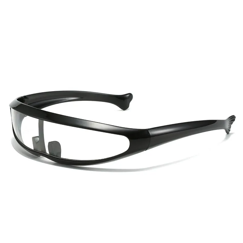 Men'S Futuristic Stylist One-Piece Pc 100% Uv Protection Sunglasses JN523