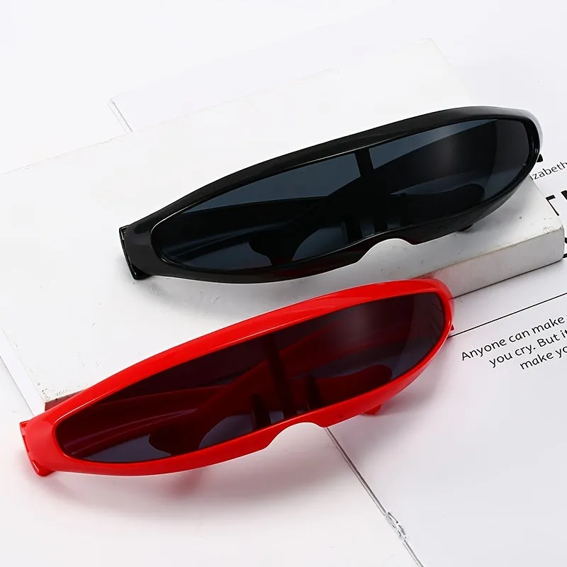 Men'S Futuristic Stylist One-Piece Pc 100% Uv Protection Sunglasses JN523