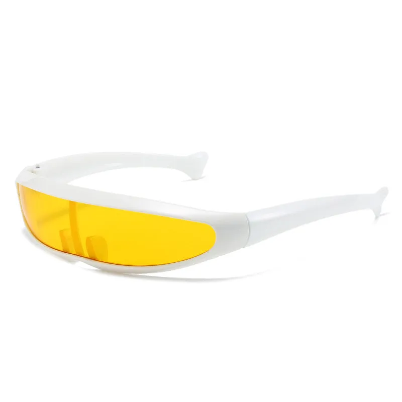 Men'S Futuristic Stylist One-Piece Pc 100% Uv Protection Sunglasses JN523