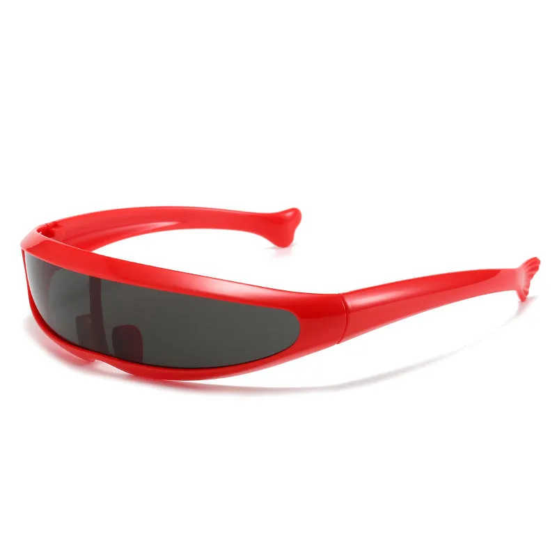 Men'S Futuristic Stylist One-Piece Pc 100% Uv Protection Sunglasses JN523
