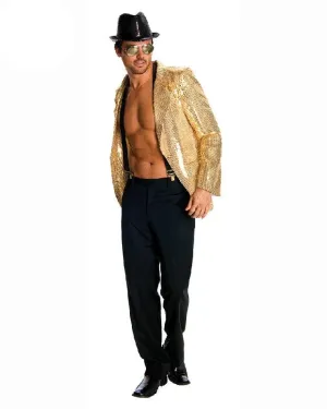 Men's Gold Sequined Jacket