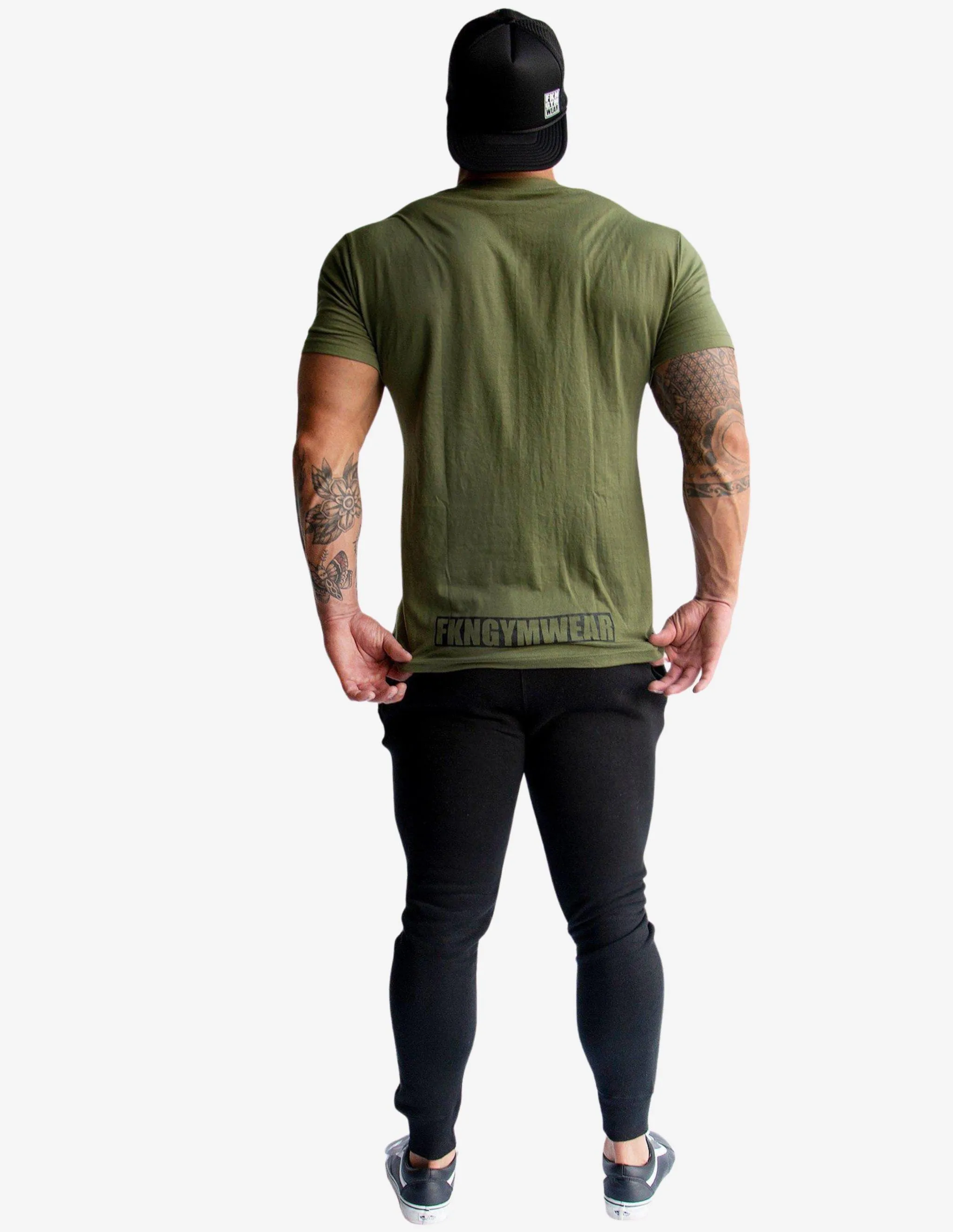 Men's Gym T-Shirt | Varsity | Khaki
