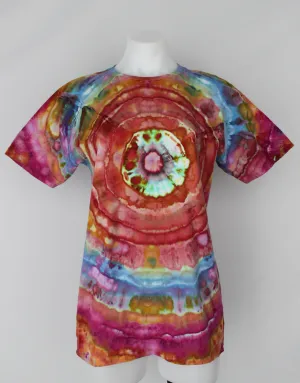 Men's ice dyed tee shirt - size Medium - Confetti mega eye
