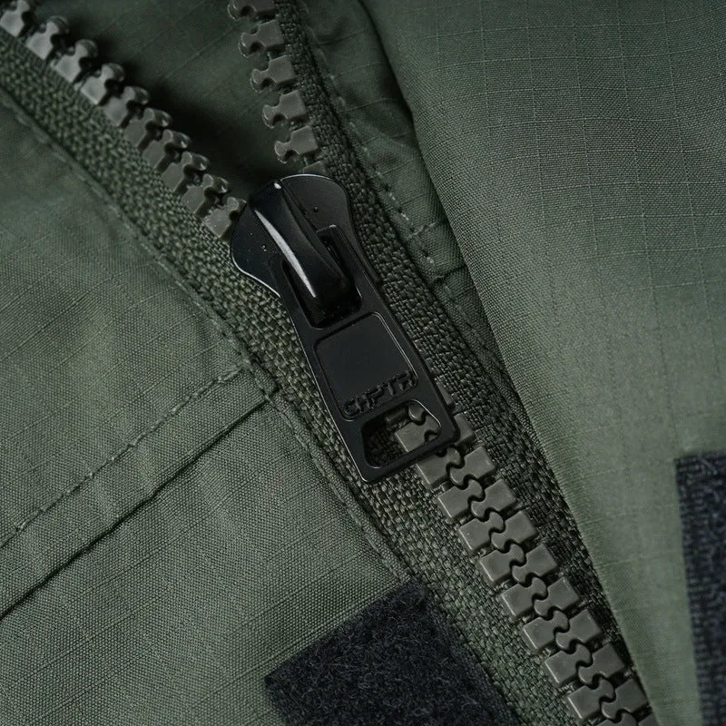 Men's Outdoor Waterproof Long Hooded Jacket