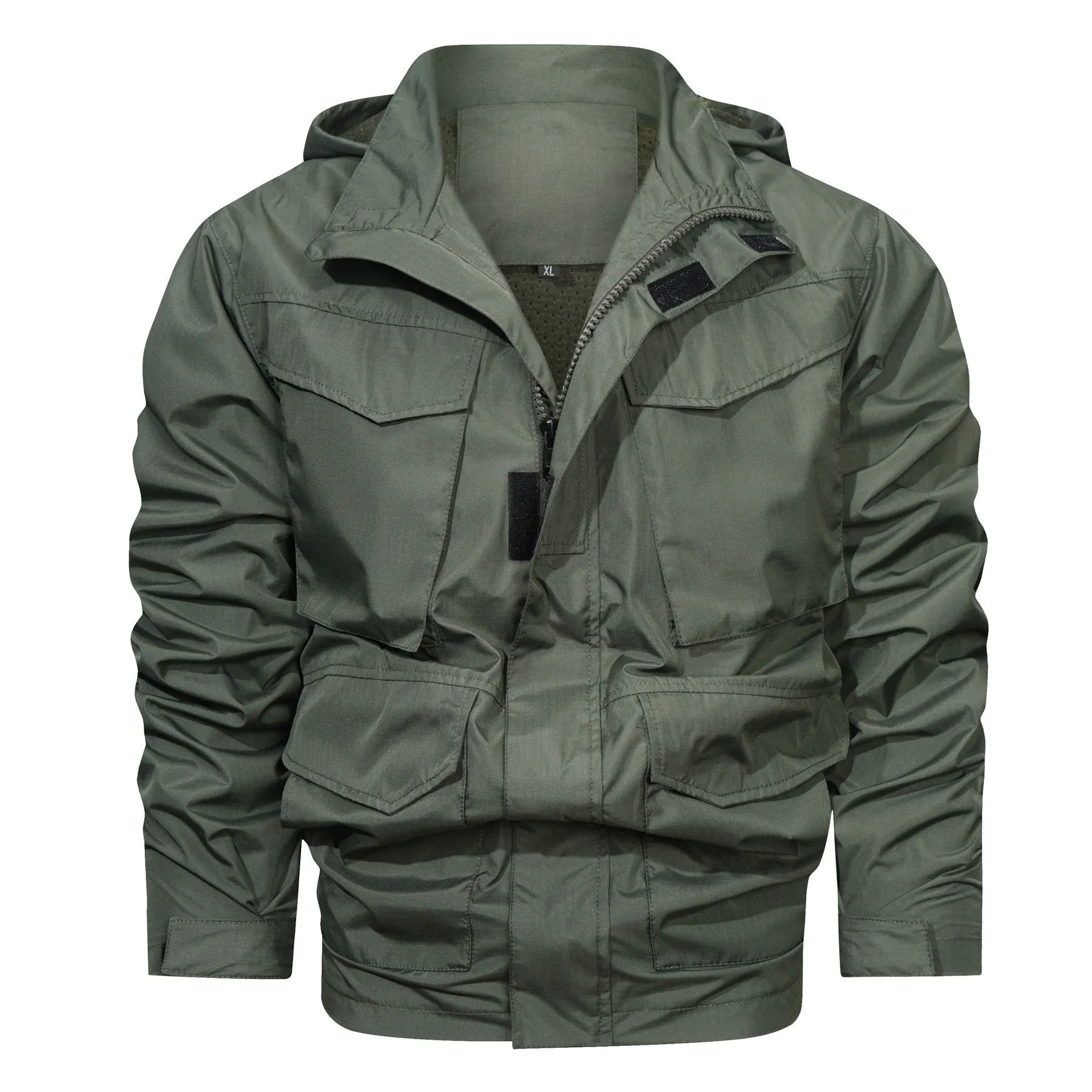 Men's Outdoor Waterproof Long Hooded Jacket