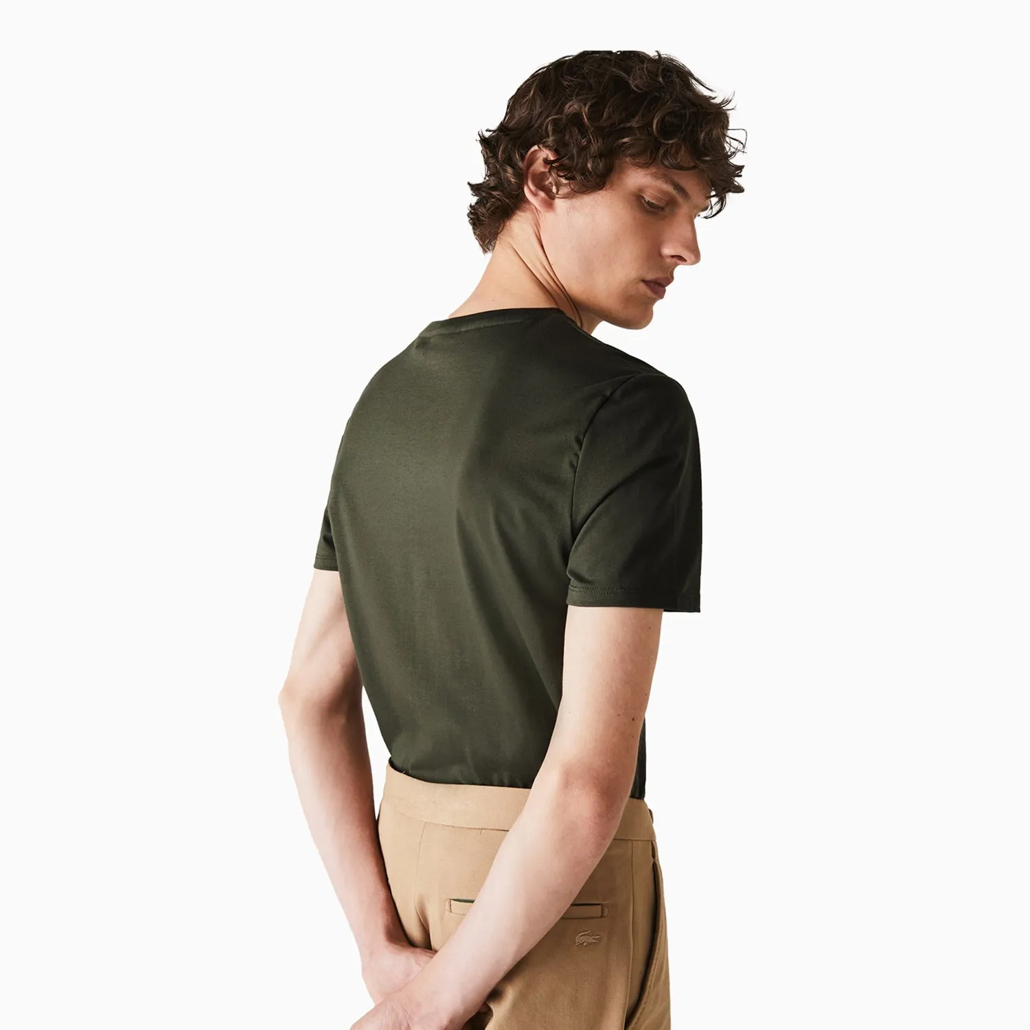 Men's Pima Cotton V-Neck Jersey T Shirt