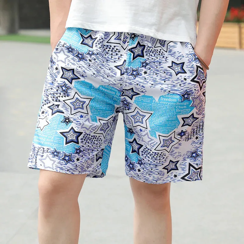 Men's Summer Sports Casual Beach Shorts Outdoor Home Fashion Shorts Light and Thin Loose Size Quick Drying Comfort