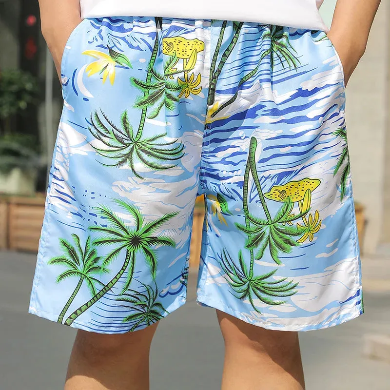 Men's Summer Sports Casual Beach Shorts Outdoor Home Fashion Shorts Light and Thin Loose Size Quick Drying Comfort