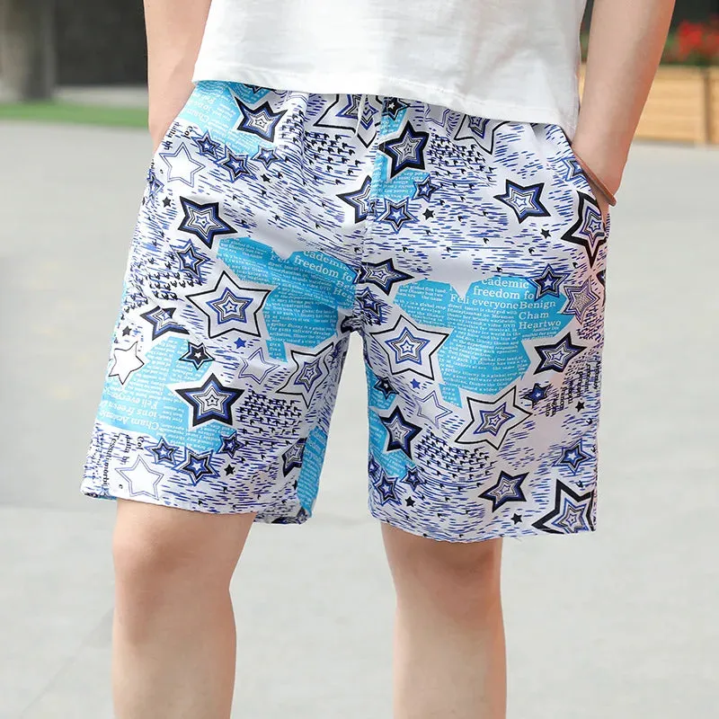 Men's Summer Sports Casual Beach Shorts Outdoor Home Fashion Shorts Light and Thin Loose Size Quick Drying Comfort