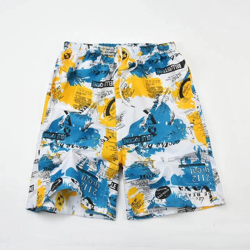 Men's Summer Sports Casual Beach Shorts Outdoor Home Fashion Shorts Light and Thin Loose Size Quick Drying Comfort