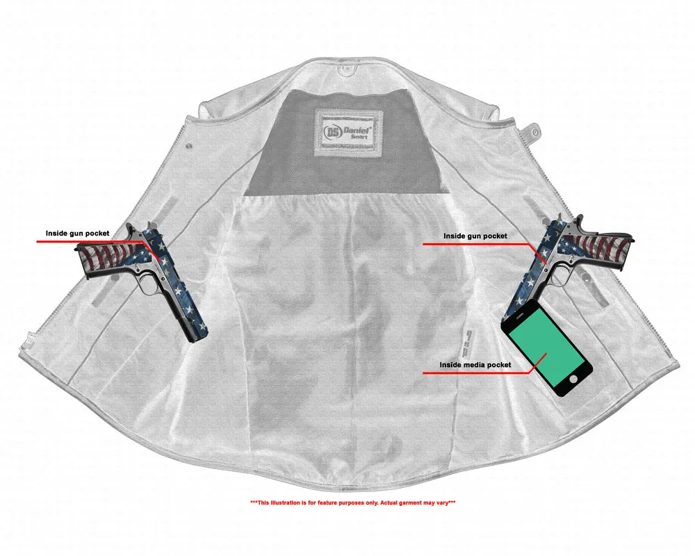 Men's SWAT Team Style Leather Vest