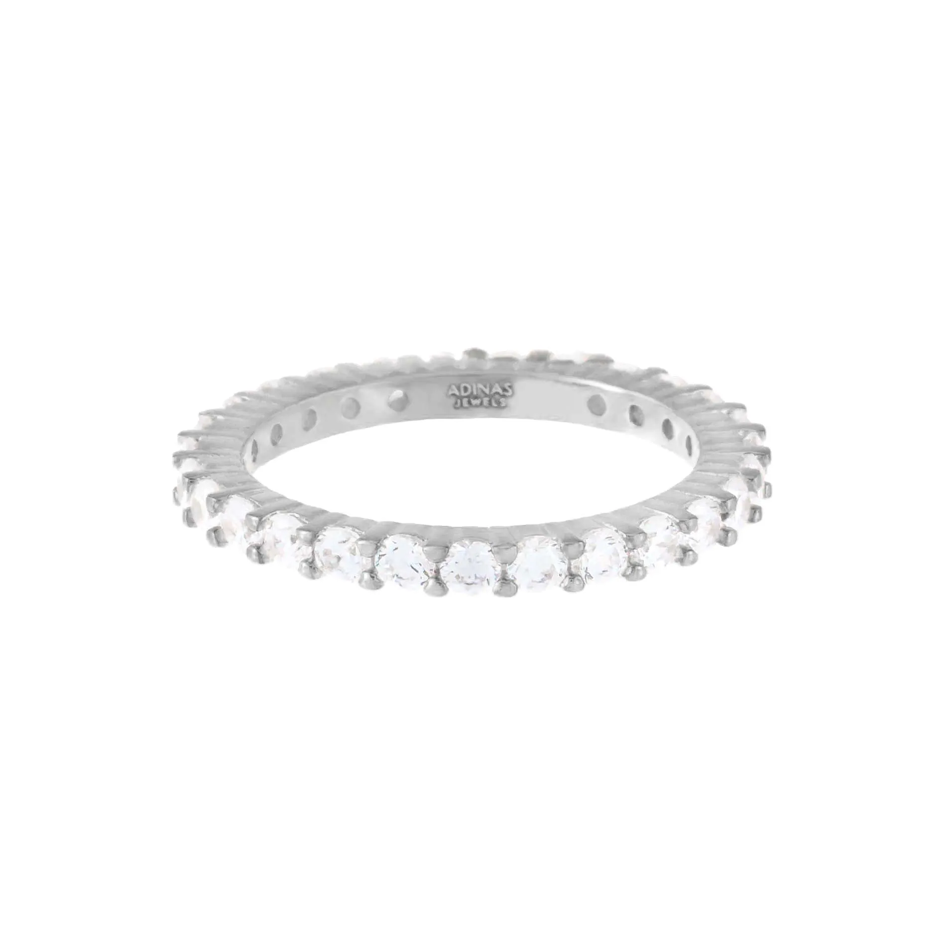 Men's Thin CZ Eternity Band