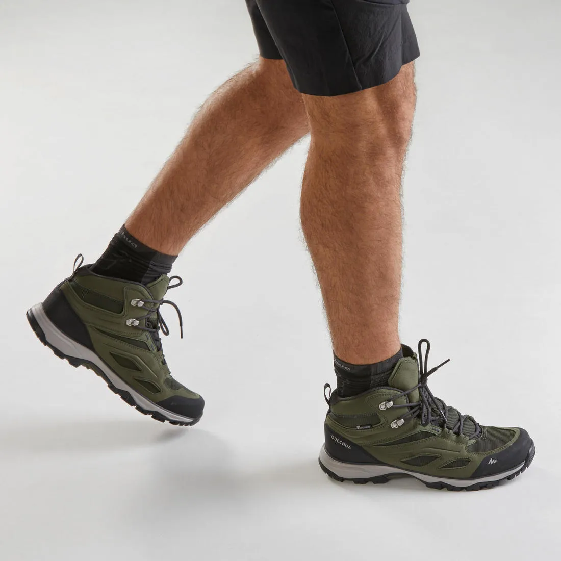 Men’s Waterproof Mid-Height Hiking Boots MH100