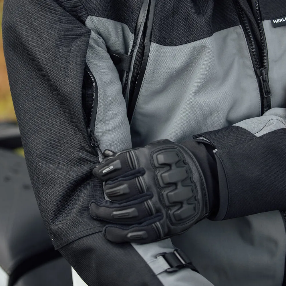 Merlin Navar Laminated D3O Explorer Jacket Black / Grey