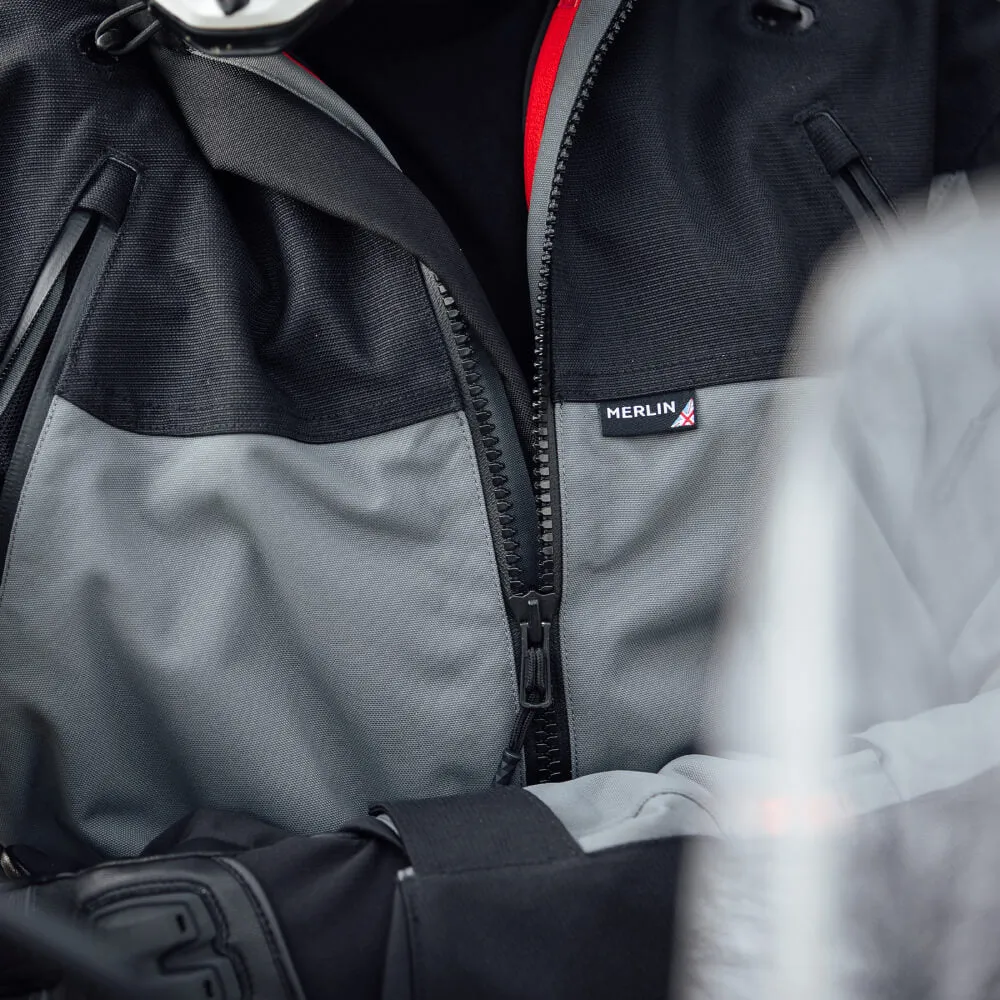 Merlin Navar Laminated D3O Explorer Jacket Black / Grey