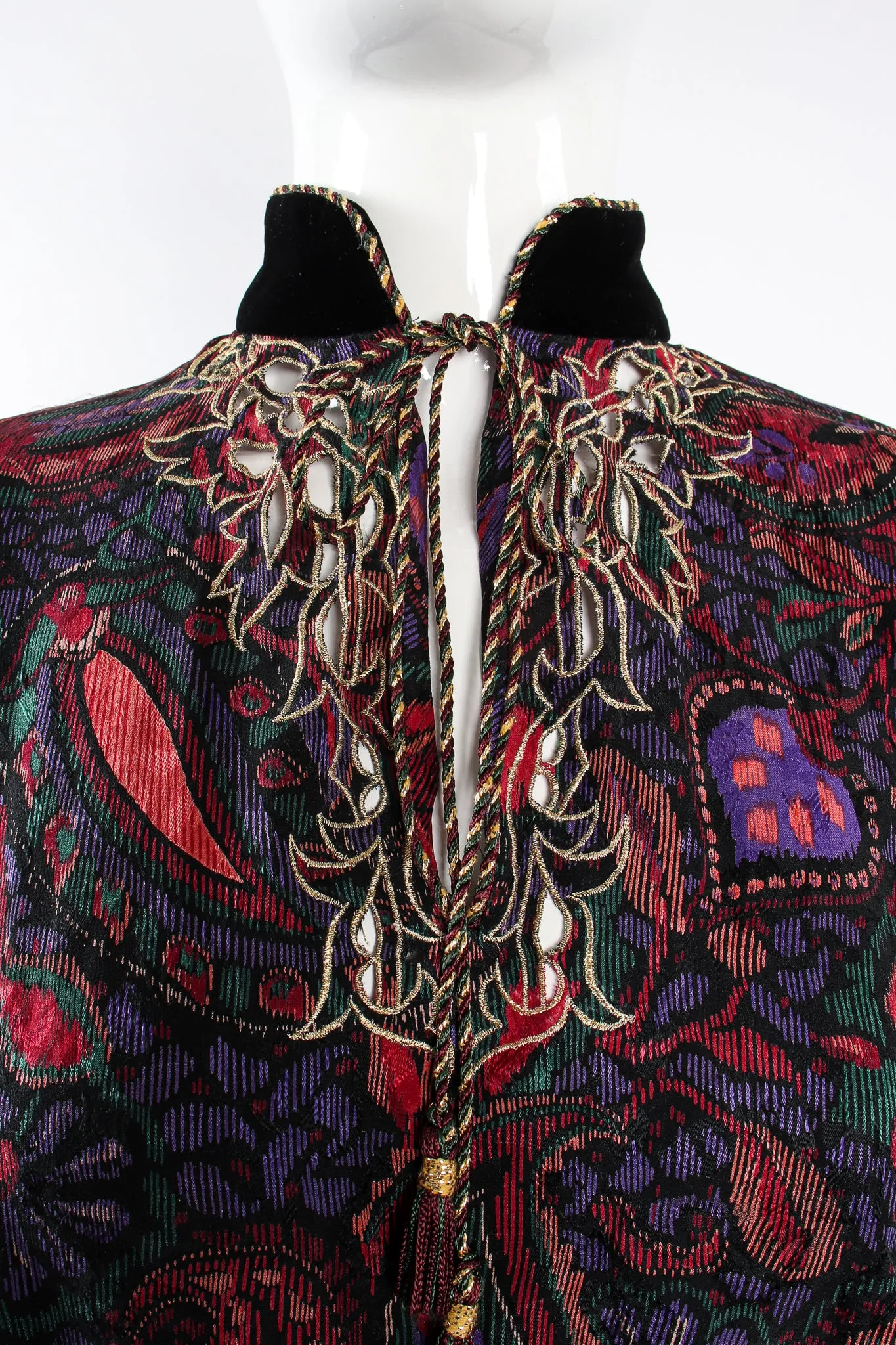 Mixed Print Floral Paisley Blouse & Skirt Set