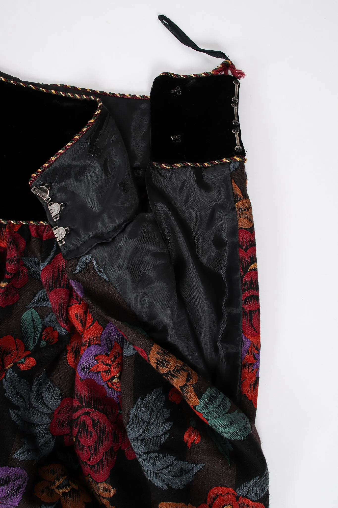 Mixed Print Floral Paisley Blouse & Skirt Set